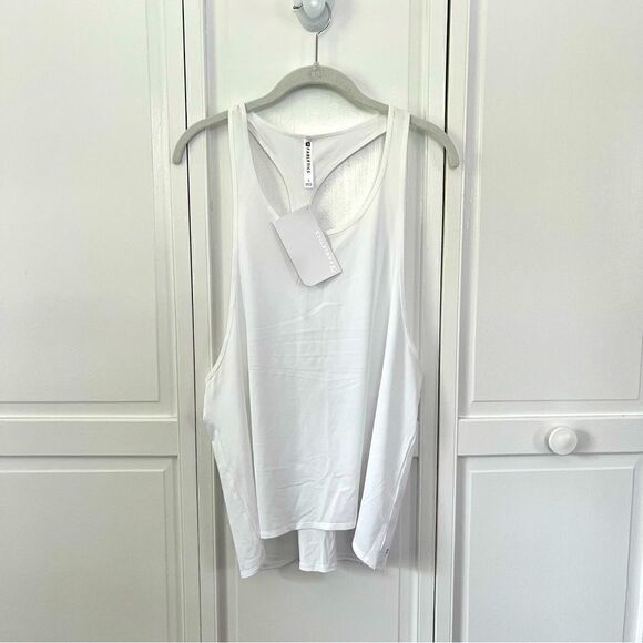 NEW Fabletics Peggy Tank *Retired Style* Racerback Relaxed Fit Tank, White Large - Picture 3 of 14